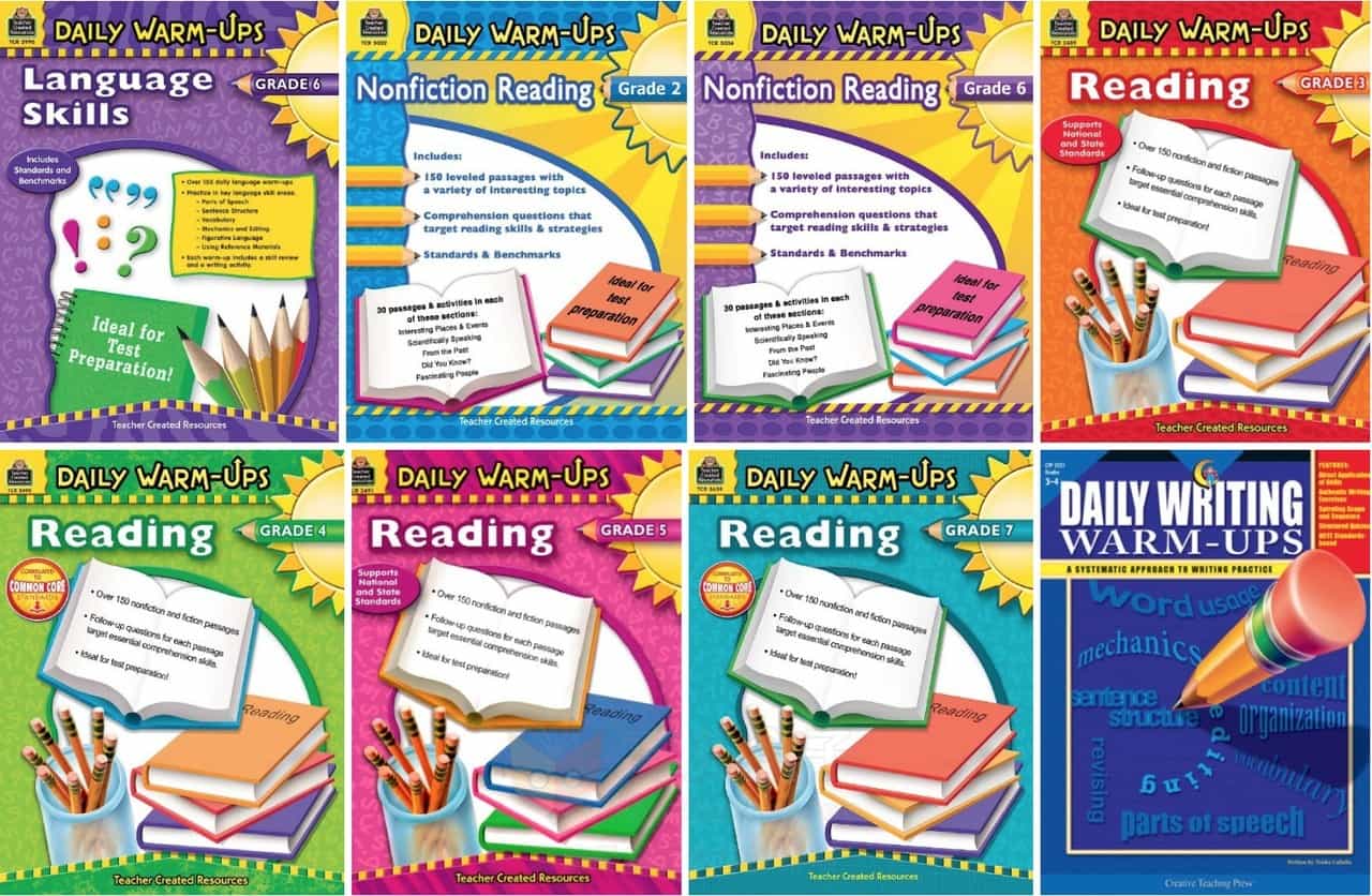 小学英语阅读理解系列：Daily warm-ups Reading Grade 1-8 共8册